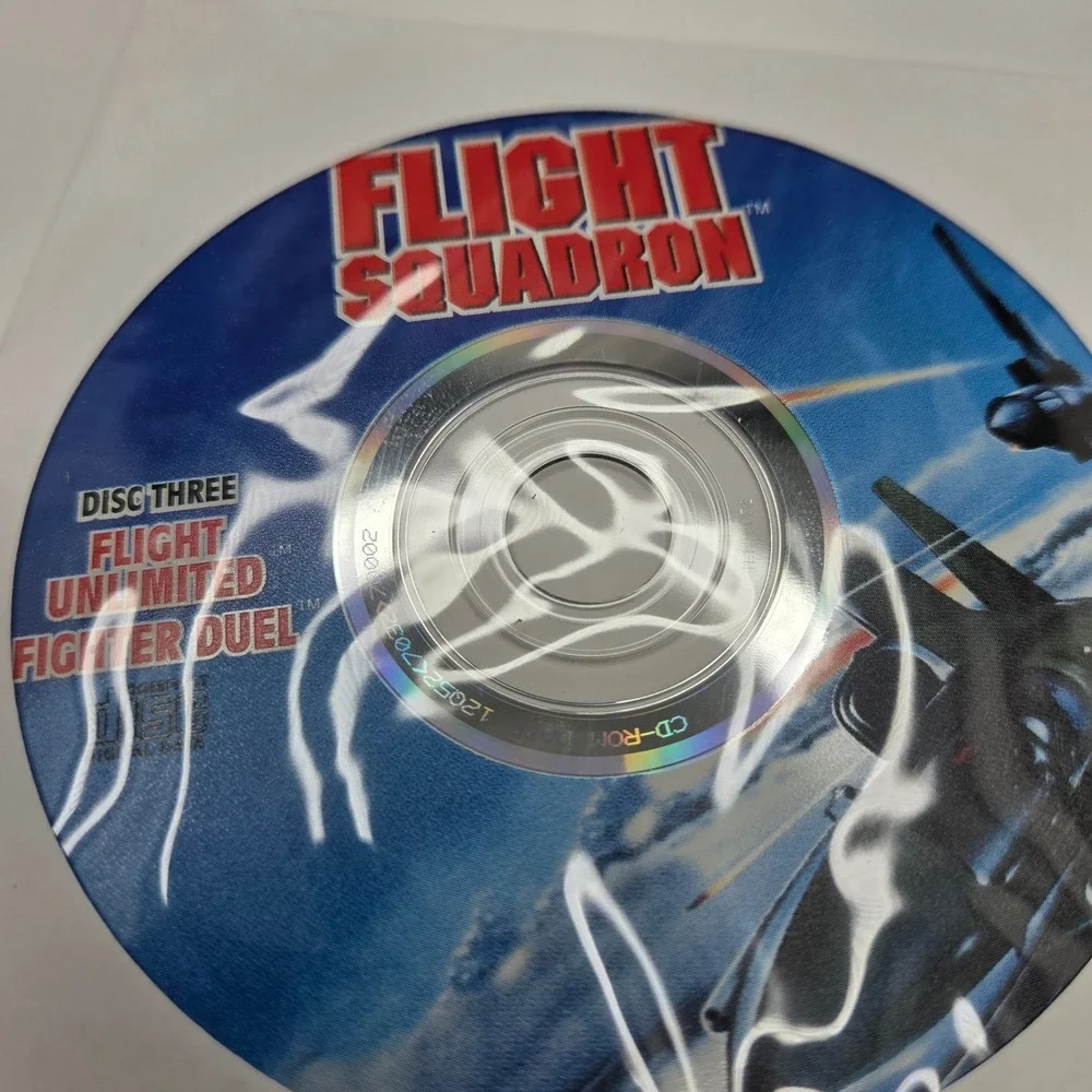 MacSoft Flight Squadron PC Game 3-Disc Set Vintage Windows 95 MS-DOS Sim 5 Games